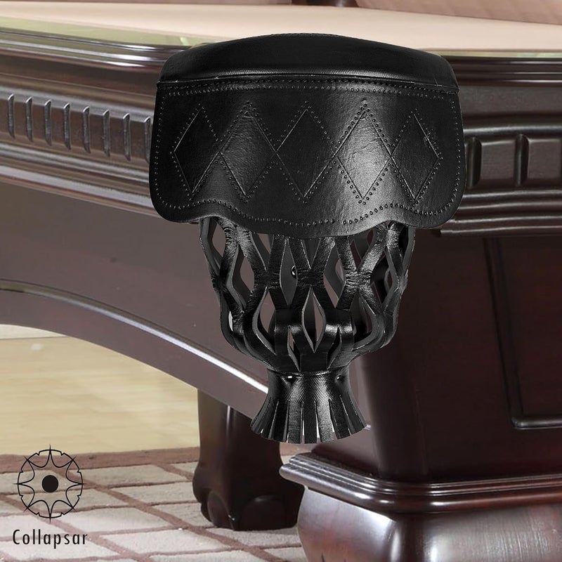 Collapsar Pool Table Pockets - Leatherette Billiard Set of 6 Replacement Accessories - Image 5